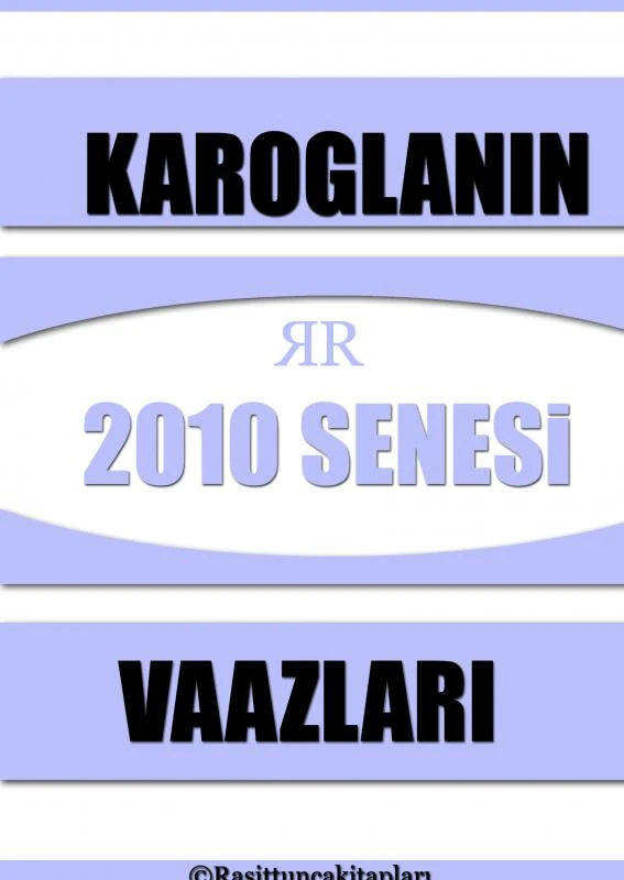 Rasit Tuncan n 2010 Senesinde Yapt    Tasavvufi Vaazlar – Ra?it Tunca – boek cover